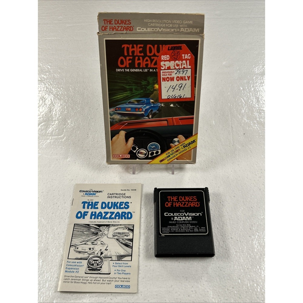 Vintage The Dukes Of Hazzard ColecoVision Adam Complete in Box-Tested & Working